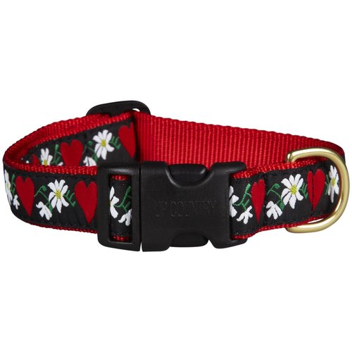 Up Country Hearts & Flowers Dog Collar - X-Small