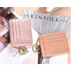 Womens Slim RFID Credit Card Holder Mini Front Pocket Wallet Coin Purse Keychain (starRosegold)