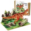 Wooden 3D Dinosaur Puzzles Set for Kids Age 8-10-12-14, DIY Wooden Art and Crafts Assemble 3D Dinosaur Model Puzzle, Home Decor and Office Art Creative Gifts for Adults (Tyrannosaurus)