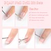 BQAN 6Pcs Nail Drill Bits for Cuticle Clean 3/32'', Safety Carbide Drill Bit for Remove Cuticle Dead Skin Cleaner Nail Prepare, Nail Supplies for Nail Techs