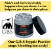 G.B.S Sharp Blades and Styptic Powder Jar, Stops Bleeding from Shaving Nicks and Cuts Soothes Skin and Pore After Shave, Pack of 36
