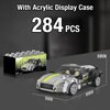 HIGH GODO Super Racing Car Building Sets with Display Case, Collectible Champion Car Model DIY Building Kit, Cool Vehicles Construction Toy Sets for Adult Teens Kids Gift Idea(284 Pieces)
