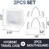 Mouth Guard for Grinding and Clenching Teeth at Night, Sleep Night Guard, Grinding Protection, Clenching Protection, Teeth Bruxism Mouth Piece with Travel Hygiene Case (2set) (1set)