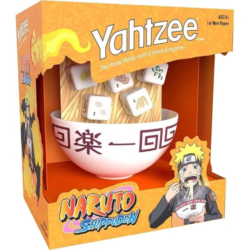 USAOPOLY YAHTZEE: Naruto Shippuden | Collectible Ramen Bowl Dice Cup | Classic Dice Game Based on Anime Show | Great for Family Night | Officially-Licensed Game & Merchandise