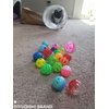 DIYUQISHI 10-Pack Colorful Sturdy Cat Toy Balls with Bells, Interactive & Energetic Play, Easy-Grab Cat Toys for All Breeds and Ages