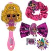 Townley Girl L.O.L Surprise Hair Accessories Box|Gift Set for Kids Girls|Ages 5+ (5 Pcs) Including Hair Bow, Hair Scrunchie & Brush, Button Pin & More, for Parties, Sleepovers and Makeovers