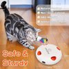 INKZOO Replaceable Feathers Accessories, 6Pcs Interchangeable Attachments for Interactive Cat Toy