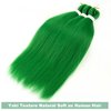 Green Braiding Hair Pre stretched 30 Inch 3 Packs Kanekalon Pre-stretched Braiding Hair EZ Braid Yaki Texture Synthetic Hair Extensions for Crochet Box Braids