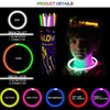 YOFOBU White Glow Sticks Bulk Light Up Bracelet Glow Necklaces with Connectors 50ct 8" Glowsticks Neon Party Favors for Christmas New Year Valentine's Day 4th of July Wedding Birthday Carnival