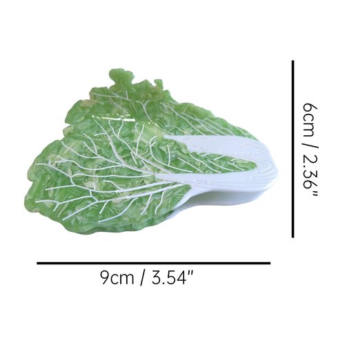 Funny Cabbage Hair Clip,Acetate Claw Clips,Hair Clips for Women,Grass Green