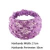 Leadigol Korean Head Wrap Sweet Elegant Flower Pearl Wash Face Non Slip Mesh Lace Headband