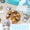 Wettarn 24 Pcs Mini Elephant Stuffed Animals 3.1 Inch Cute Elephant Plush Toys Baby Stuffed Elephant Toy for Baby Shower Boys Girls Elephant Themed Birthday Party Gifts Bedroom Living Room Decoration