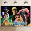 Boys Background Birthday Decorations, Boys Happy Birthday Banner Backdrop for Boys Birthday Party Supplies (5x3ft)