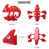 Dog Squeaky Toys,Cartoon Lizard Shaped Puppy Chewing Toys Durable Stuffed Plush Dog Toys for Aggressive Chewers