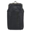 Skyway Kendrick Leather Cigarette Case with Lighter Pouch Pack Holder 100's 120's - Black