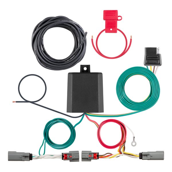 CURT 56487 Vehicle-Side Custom 4-Pin Trailer Wiring Harness, Fits Select Mazda CX-5, CX-50, Black