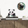 MJDDJA Mini Building Blocks- Sitting Panda with Flowers, Party Favors- Micro Blocks Panda Toy for Kids 6 7 8 9+, Mini Blocks Building Sets for Adults,Birthday for Boys and Girls(487PCS)