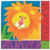 16 Jungle African Animals Wild Kingdom Birthday Party 2ply 6.5" Paper Napkins
