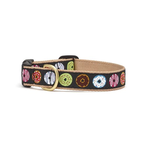 Up Country DNTCQ2W Donuts Pet Collar - Small Wide