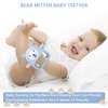 Teething Toys for Babies 0-6 6-12 Months Infant, MISLILI Never Drop Food Grade Silicone Baby Teether Toys, Prevent Choking & Odorless, Less Dust and Hair Adhesion, Baby Gift