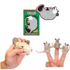 Archie McPhee - Perplexing Possum Perfection Pack - Air Freshener, 3 Finger Puppets and Stress Ball - Set of 5, 2 inches