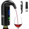 Electric Wine Aerator,Wine dispenser,Aeration and Decanter Wine Pourer,Red White Wine Accessories,Wine Gift Set-Black