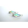 Generic 2 small crystal ab rhombus rhinestone hair clip barrettes fine hair
