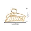 Cubahop Hair Claw Gold Hair Clips Non Slip Claw Clips Square Hair Accessories Daily Party Gift for Women and Girls (2PCS)