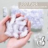 Abnaok 300 Pack Disposable Ear Covers for Shower, Waterproof Plastic Ear Shower Caps, Ear Protectors for Hair Dye, Hair Dryer, Bathing
