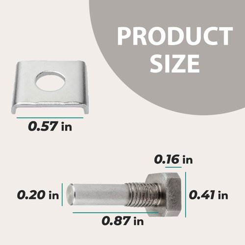 Gordon Glass Co Stainless Steel Pivot Pin and Parts with Hex-Nut and Washer - Premium Replacement for Shower Door Pivot, Ideal for Pivot Shower Doors