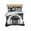 3D Printed 100% Cotton Music Bedding Set, Vintage Music Themed Bed Set, Full/Queen Size Quilt/Duvet Cover Set with Fitted Sheets, (6 Pcs)
