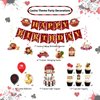 Chilfamy Casino Party Decorations, Las Vegas Theme Party Supplies with Casino Birthday Banner, Hanging Swirl Decors, Cake Toppers, Balloons for Men Women Poker Game Night Party