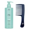 Fibre Clinix Volumize Shampoo 10.1 oz and M Hair Designs Detangling Comb (Bundle 2 items)