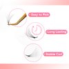 GLAMOREYELASH 750 Promade Fans Loose Mix, Natural Eyelashes Extensions 3D-16D, Handmade Individual Lashes 0.03/0.05/0.07mm Thickness, C CC D, 8-16mm Length for Fluffy Eyelash Cluster (14D-0.03-C, 15-16-17mm)