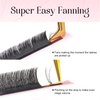 ALLOVE Eyelash Extension Cashmere Super Easy Fan Volume Lash Extensions 0.07mm CC Curl 9mm Rapid Blooming Volume Lashes Self Fanning Lash Extension Supplies