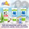 SOF N' FREE Flaxseed Oil Smoothing Gel - Kids Moisturizes for Curly Hairs, Adds Shine, Provides All-Day Hold for Slick Styles and Braids - 8.45 Fl Oz (Pack of 3)