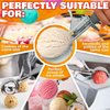 4 oz Ice Cream Scoop with Trigger - Trigger Release Ice Cream Scoop #8, for Baking, Cookies and Desserts, Easy to Use and Clean, 8.74 x 2.75 Convenient Size, Dishwasher-Safe, Ergonomic Handle Design