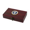 Military Gift Shop US Air Force Playing Cards & Dice in Keepsake Box - USAF Rank Insignia Cards - Air Force Gifts | Disabled USMC Vet Owned Small Business