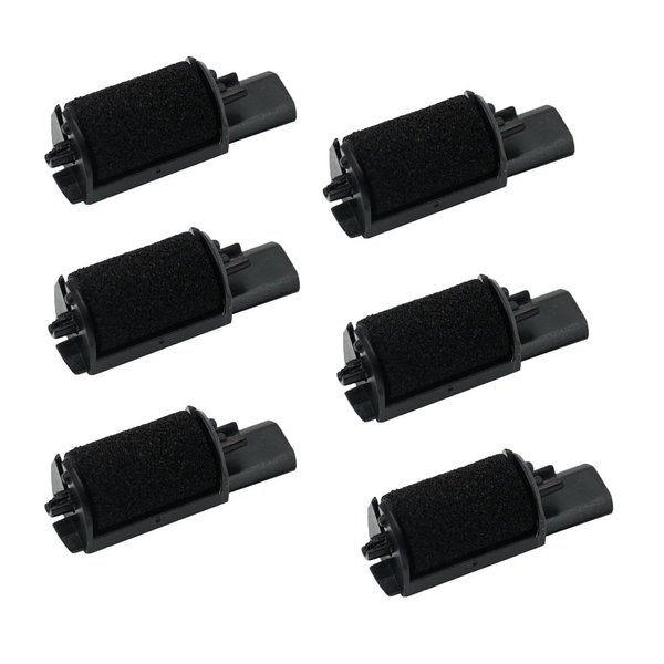 Printerfield IR-40 (6 Pack) Compatible Calculator Printer Ribbon Ink Roller - Black