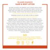 Desert Essence Island Mango Hand & Body Lotion - 8 Fl Ounce - Enriching - Aloe Vera - Jojoba & Coconut Oil - Shea Butter - Delightful Scent - Moisturizes & Refreshes Skin
