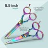 Suvorna 5.5" Hair Cutting Scissors Professional with Thinning Shears for Hair Cutting, Right Hand Professional Hair Scissors, Barber Shears Set, Hair Shears Professional, 2 piece Hair Cutting Shears.