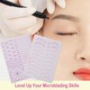 1pc Double Sided White Silicone Nano Hair Stroke Practice Skin Permanent Makeup Microblading Practice Pad Sheets for Eyebrow Training