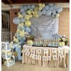 Soonlyn Blue Party Latex Balloons 130 Pcs Baby Blue and Yellow Balloons Garland Arch Kit for Baby Shower Boy Birthday Decorations 18 In 10 In 5 In