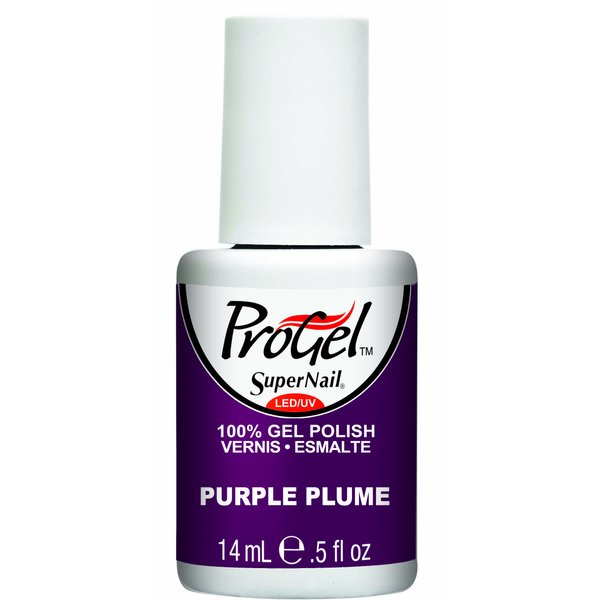 Supernail Gel Polish for Nails, Purple Plume Creme, 0.5 Fluid Ounce