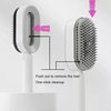 Self-Cleaning Hair Brush - 3D Air Cushion Massager, Airbag Massage Comb, Shaping Comb, Massage Brush, Anti-Static - Unisex, Suitable for All Hair Types (White)
