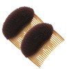 AnHua 1PC Charming BUMP IT UP Volume Inserts Do Beehive hair styler Insert Tool Hair Comb Brown color