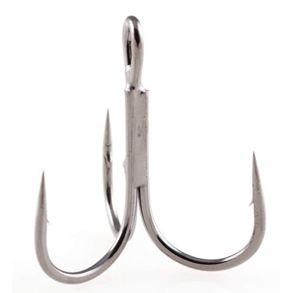 Owner American Black Treble Hook #8 Black 8, Black Chrome (5636-031)