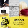 Goo Gone Original - 2 Ounce - Surface Safe Adhesive Remover Safely Removes Stickers Labels Decals Residue Tape Chewing Gum Grease Tar