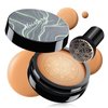 Mushroom Head Air Cushion CC Cream - BB Cream Foundation Makeup Moisturizing Concealer Long-Lasting, Cushion Foundation Full Coverage Self Adjusting for Mature Skin & All Skin Types (Medium Deep)