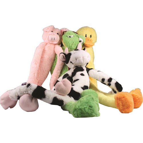 Multipet International Swingin' Slevins Plush Dog Toy | Contaisn One Assorted Toy
